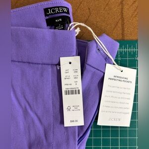 J. Crew Women’s Lavender Trousers size 8 Purple pants new NWT